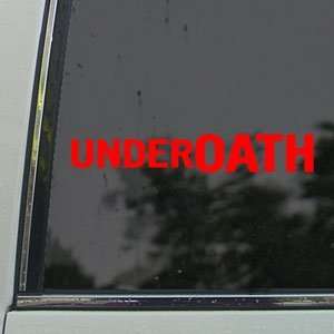  Underoath Red Decal Rock Band Car Truck Window Red Sticker 