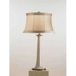 Currey and Company 6475 1 Light Opportunity Table Lamp, White Crackle 