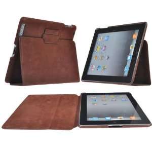  Stand Leather Case Cover for New iPad (Brown) Everything 