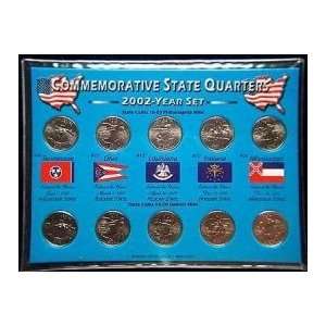  2002   CHOICE UNCIRCULATED STATE QUARTERS P&D   GIFT SET 