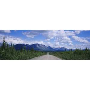  Highway Passing Through Denali Highway, Alaska, USA by 
