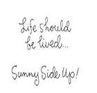 Inky Antics Rubber Stamps SUNNY SIDE UP New Sentiment