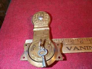 Steamer Trunk Brass Lock Latch Yale & Towne Mgf Co Suitcase Lock Latch 