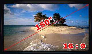 New 150 169 Fixed Frame Projector Projection Screen PVC material 