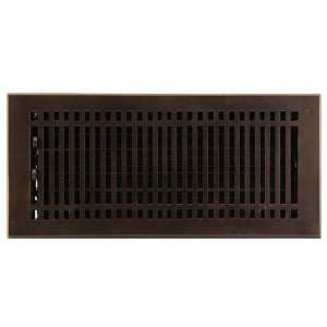  Contemporary Cast Bronze Wall Register with Louvers   6 x 