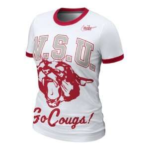  Washington State Cougars Womens Nike Vault White Ringer T 