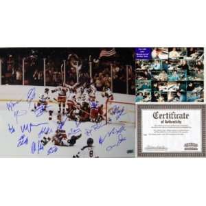  1980 Miracle on Ice Team USA Signed 16x20 