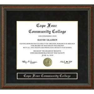  Cape Fear Community College Diploma Frame Sports 