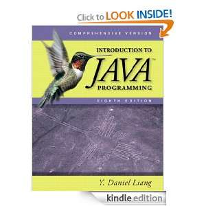 Introduction to Java Programming, Comprehensive (8th Edition) Y 