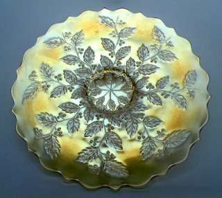   silvery golden iridescence excellent undamaged condition by fenton