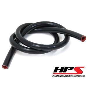  HPS Silicone High Temp Heater Hose BLACK 7/8 (22mm) 1 ply 