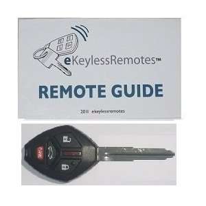 2008 2011 Mitsubishi Eclipse Uncut Remote Head Key (Must Be Programmed 