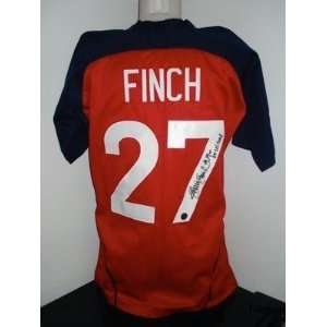  JENNIE FINCH Signed Olympic Jersey inscr 04 US GOLD   New 