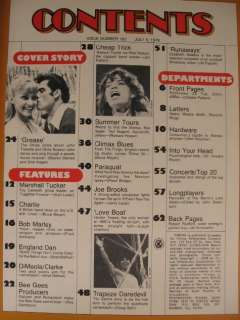1978 Circus Mag Bruce Springsteen Olivia Newton John  