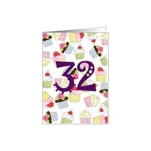  Cupcakes Galore 32nd Birthday Card Toys & Games