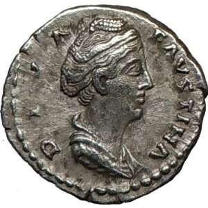  FAUSTINA I Antoninus Pius Wife 148AD Ancient SILVER Roman 