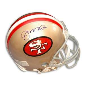  Autographed Joe Montana 49ers Throwback Mini Helmet 