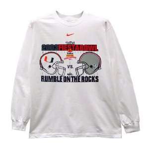 Nike Ohio State Buckeyes vs. Miami White Dueling Long Sleeve T shirt