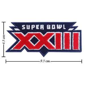  Super Bowl XXIII 23 Logo 1988 Iron On Patches Everything 