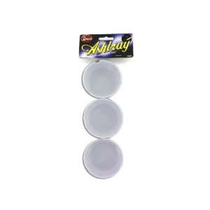  Bulk Pack of 96   3 pk. 3 round ashtray plastic (Each) By 
