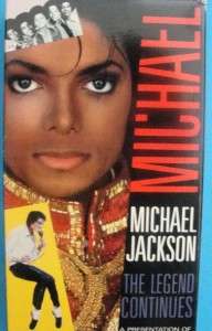 Michael Jackson VHS The Legend Continues 1988  