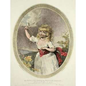  Princess Amelia Etching Ramberg, Johann Heinrich Ward, W 