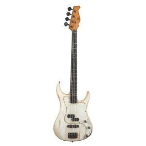  AXL Badwater Electric Bass Off White Musical Instruments