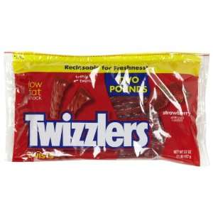 Twizzlers Strawberry Twists Zipper Bag, 32 oz  Grocery 