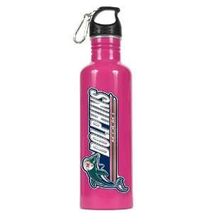  Miami Dolphins NFL 26oz Pink Stainless Steel Water Bottle 