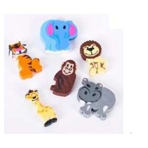  Small Zoo Animal Eraser Assortment (144 Pack) Everything 
