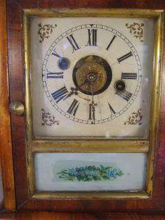 Late Victorian / Edwardarian Walnut American Mantel Clock ,  