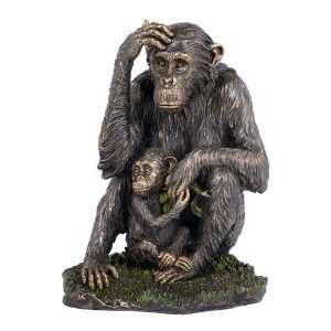  Chimpanzee and Baby Sculpture