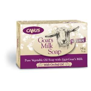  Canus Goats Milk Soap with Orchid Oil 5 Ounce, 6 Count 