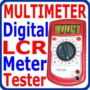   LCD display Test Resistance , Capacitance and Inductance Electronics