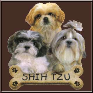 Shih Tzu Puppies Bone Dog Breed WOMENS TANK TOPS S 2X  