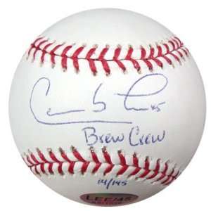 Carlos Lee Signed Ball   Brew Crew PSA DNA #K31908