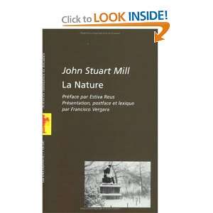  La Nature (9782707139771) John Stuart Mill Books