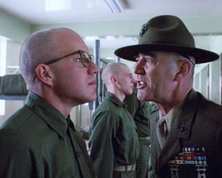   . Sgt. Hartman and Arliss Howard as Pvt. Cowboy in Full Metal Jacket