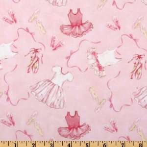  44 Wide Satin Slippers Ballet Clothes Light Pink Fabric 