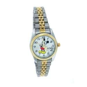 New Disney Ladies Womens Two Tone Mickey Mouse Watch  