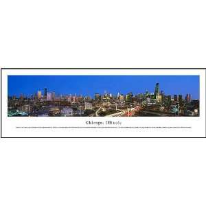  Chicago, Illinois   Series 7 Panoramic View Framed Print 