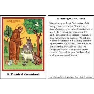  St. Francis Blessing of the Animals Prayer Cards (100 
