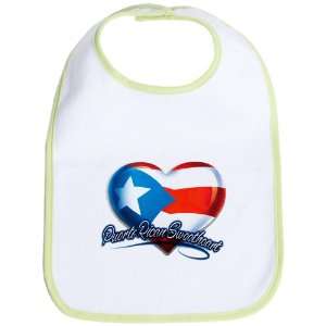  Baby Bib Kiwi Puerto Rican Sweetheart Puerto Rico Flag 