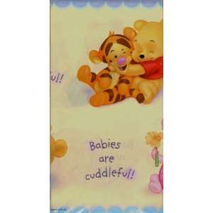   the Pooh Poohs Playful Baby Shower Party Supplies Table Cover Baby