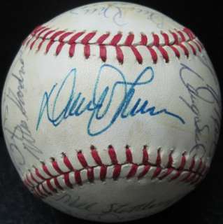 An amazing twenty four players and coaches signed the ball including 
