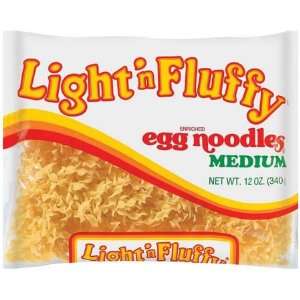 Light n Fluffy Egg Noodles Medium   12 Pack  Grocery 