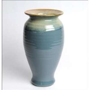    Tumbleweed Pottery 5577LB Vase 10 inch   Light Blue