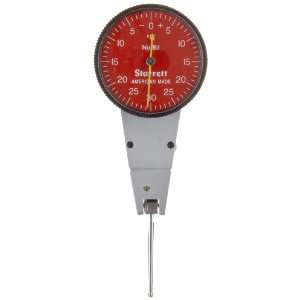  1PZ Dial Test Indicator without Attachments, Swivel Head, Red Dial 