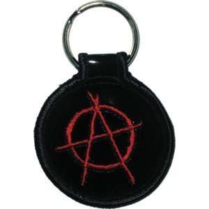 Anarchy Symbol Embroidered Keyfob Keychain KF 0007
