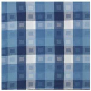   Jacquard 100% Cotton Cube Blue Tablecloth 54x90 Inches